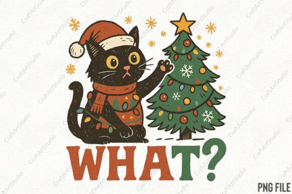 Christmas Cat What PNG Sublimation: A Crafter’s Review for Illustrations