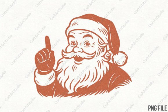 Christmas Vintage Santa PNG Design Review