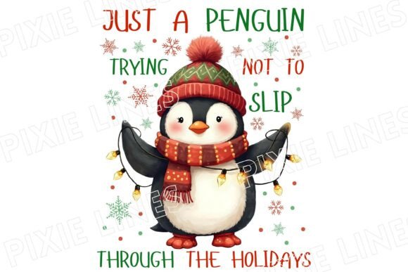 Cute Penguin Christmas PNG Review
