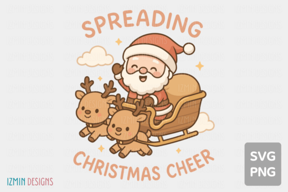 Kawaii Santa Spreading Christmas Cheer: A Publisher’s Review of Seasonal Illustrations