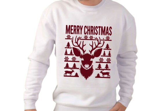 Reindeer Silhouette Merry Christmas Illustrations Review