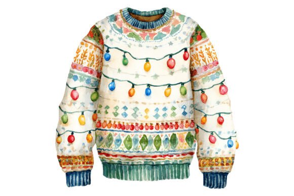 Ugly Sweater Christmas Lights PNG: A Designer’s Review for Seasonal Illustrations
