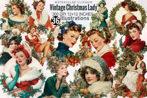 Vintage Christmas Lady Embroidery Review